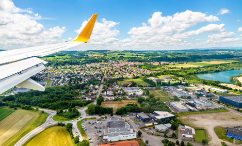 Landing at Basel airport