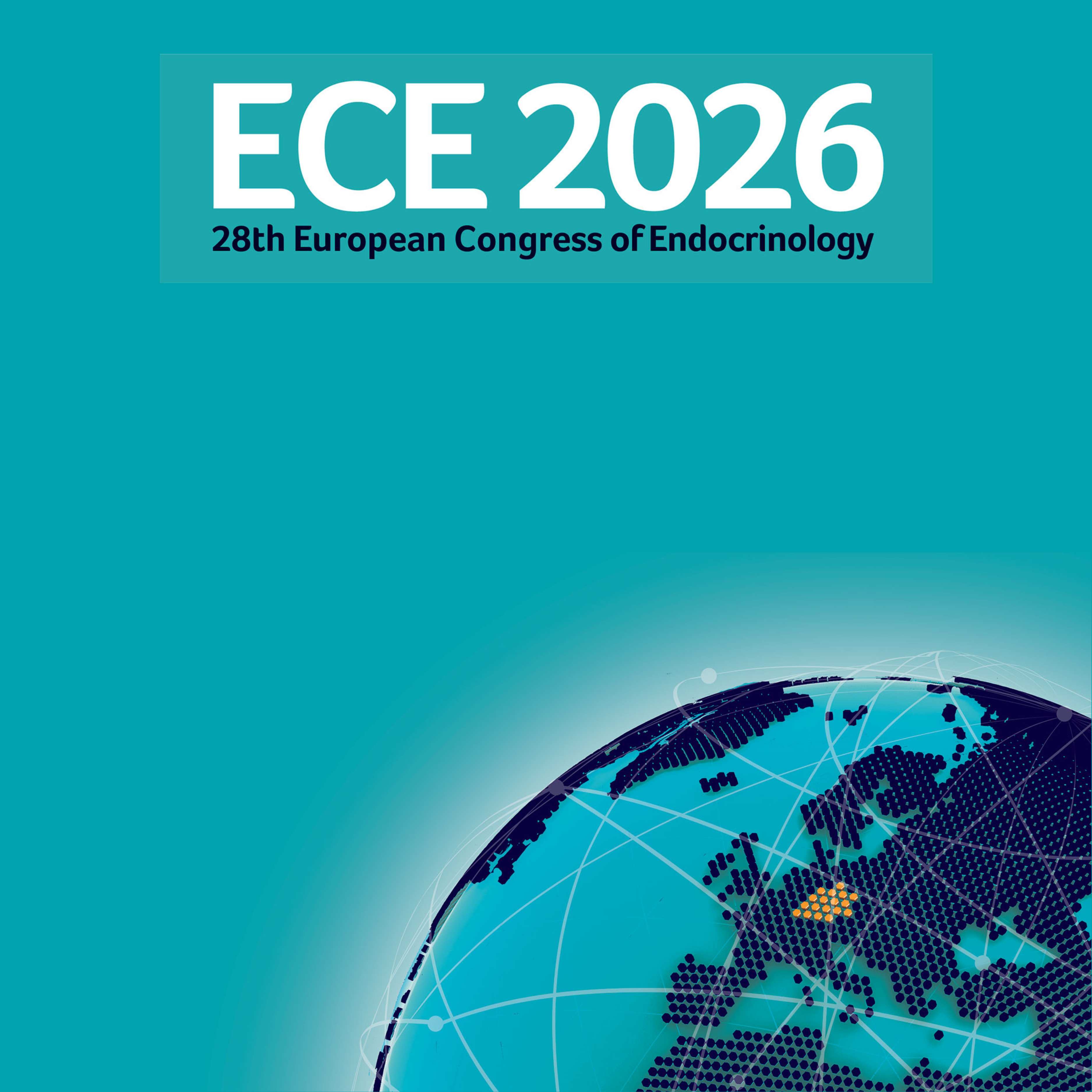 Clinical 2026 ESE Sq Tile Ece 2026 White Logo Centred On Blue Bkgd W Map 